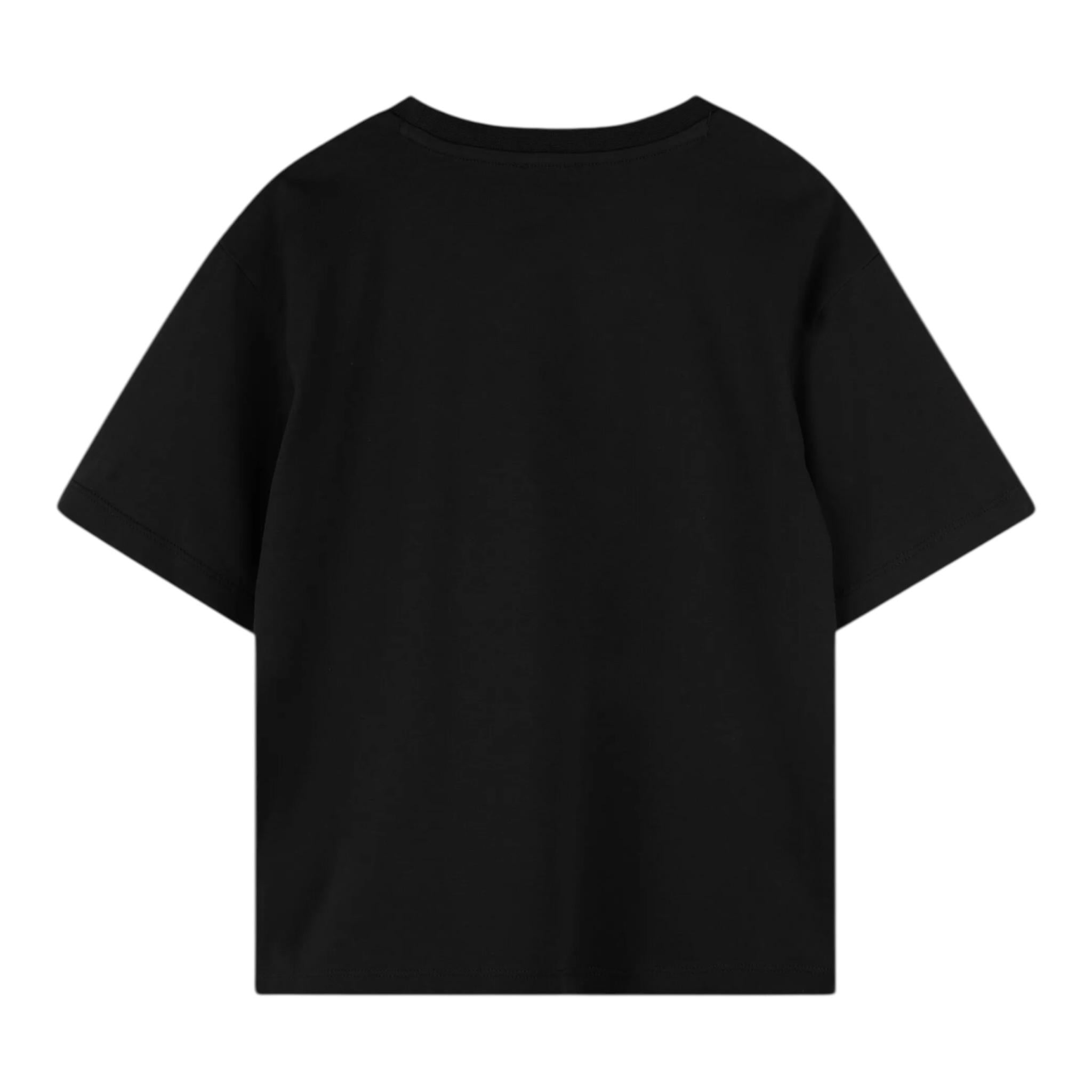 Kenzo T-Shirt Girocollo Tinta Unita con Stampe per Bambina K61137X NERO KENZO 