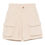 Dou Dou Short Tinta Unita con Girovita Regolabile per Bambina DW6Q89 BEIGE DOU DOU 