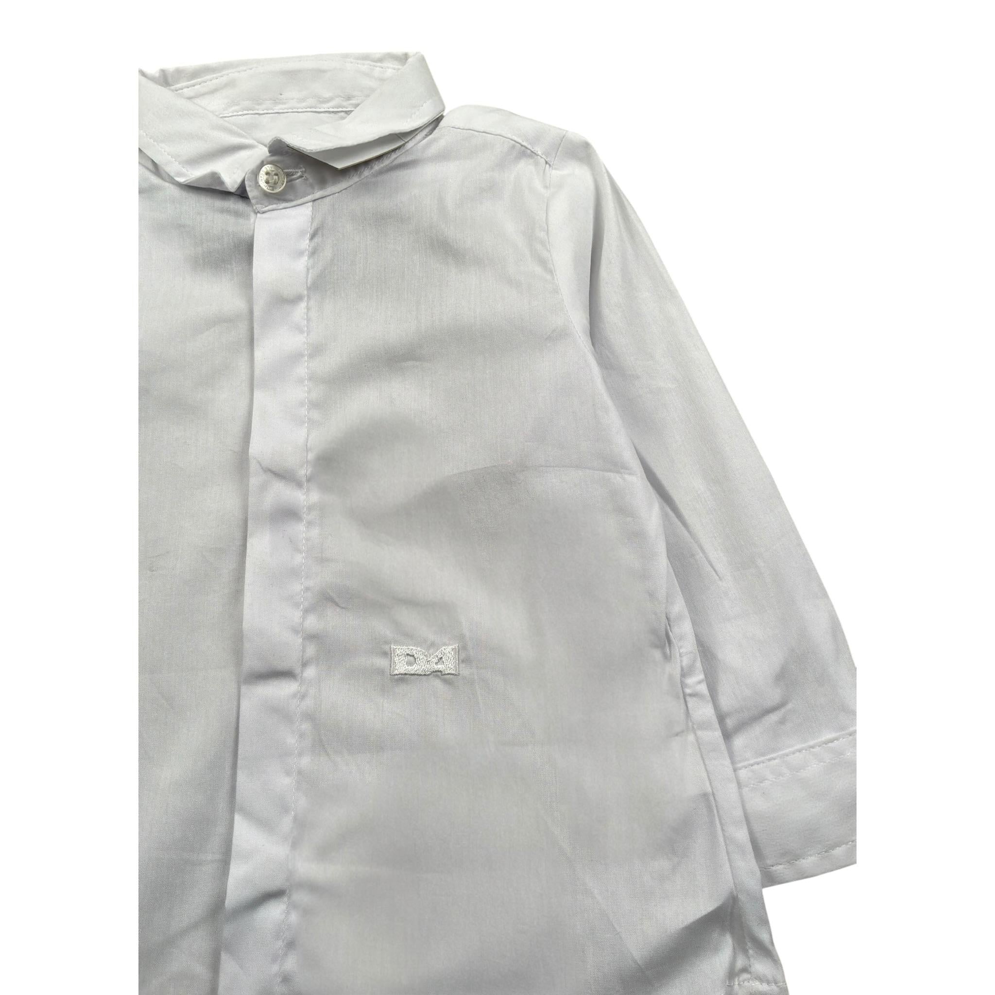 Daniele Alessandrini Camicia Manica Lunga tinta unita Bianco per Bambino 1235C0972 BIANCO DANIELE ALESSANDRINI 