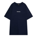 Dsquared2 T-Shirt Girocollo Tinta Unita con Stampa per Bambino DQ2478 BLU DSQUARED2 