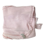 MARLU' coperta tinta unita con ricami Rosa per Neonata ESCUORE ROSA MARLU' 