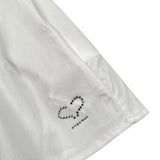 Sarabanda Camicia Tinta Unita con Balze per Bambina 0B358 BIANCO SARABANDA 