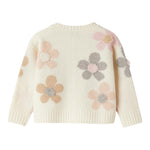 IL GUFO maglia girocollo tinta unita con ricami Panna per Neonata A24GF2438EM220N PANNA IL GUFO 