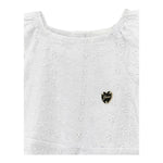 Guess Abito Mezza Manica Tinta Unita In Pizzo Sangallo per Bambina K4GK02WG680 BIANCO GUESS 