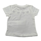 M+E' T-Shirt Girocollo tinta unita con Stampa Bianco per Neonata UE1257 BIANCO M+E' 