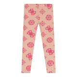 Guess Leggins Tinta Unita con Stampa per Bambina K3YB09J1313 ROSA GUESS 