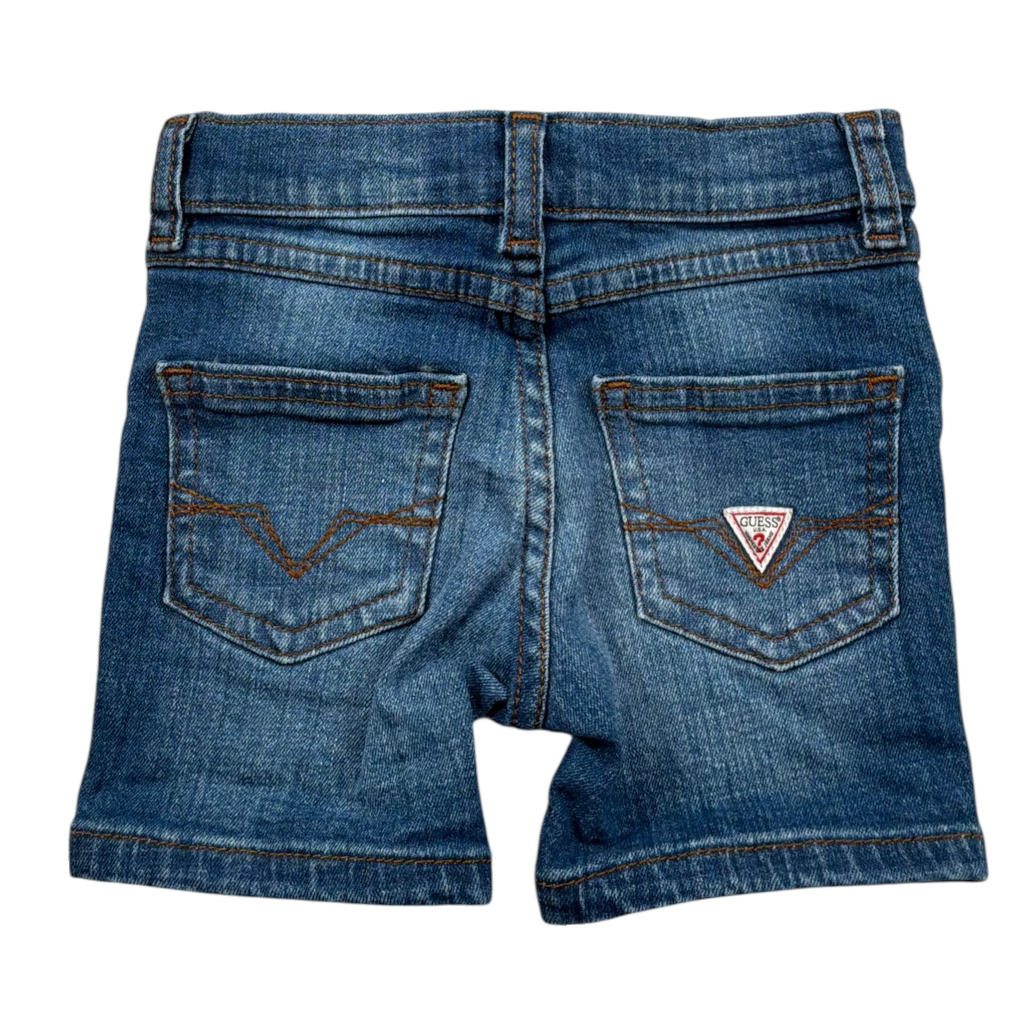 Guess Bermuda Tinta Unita In Denim per Neonato N4RD12D52Z0X BLU GUESS 