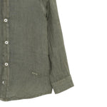 Paolo Pecora Camicia Manica Lunga Tinta Unita per Bambino PP4032X VERDE PAOLO PECORA 