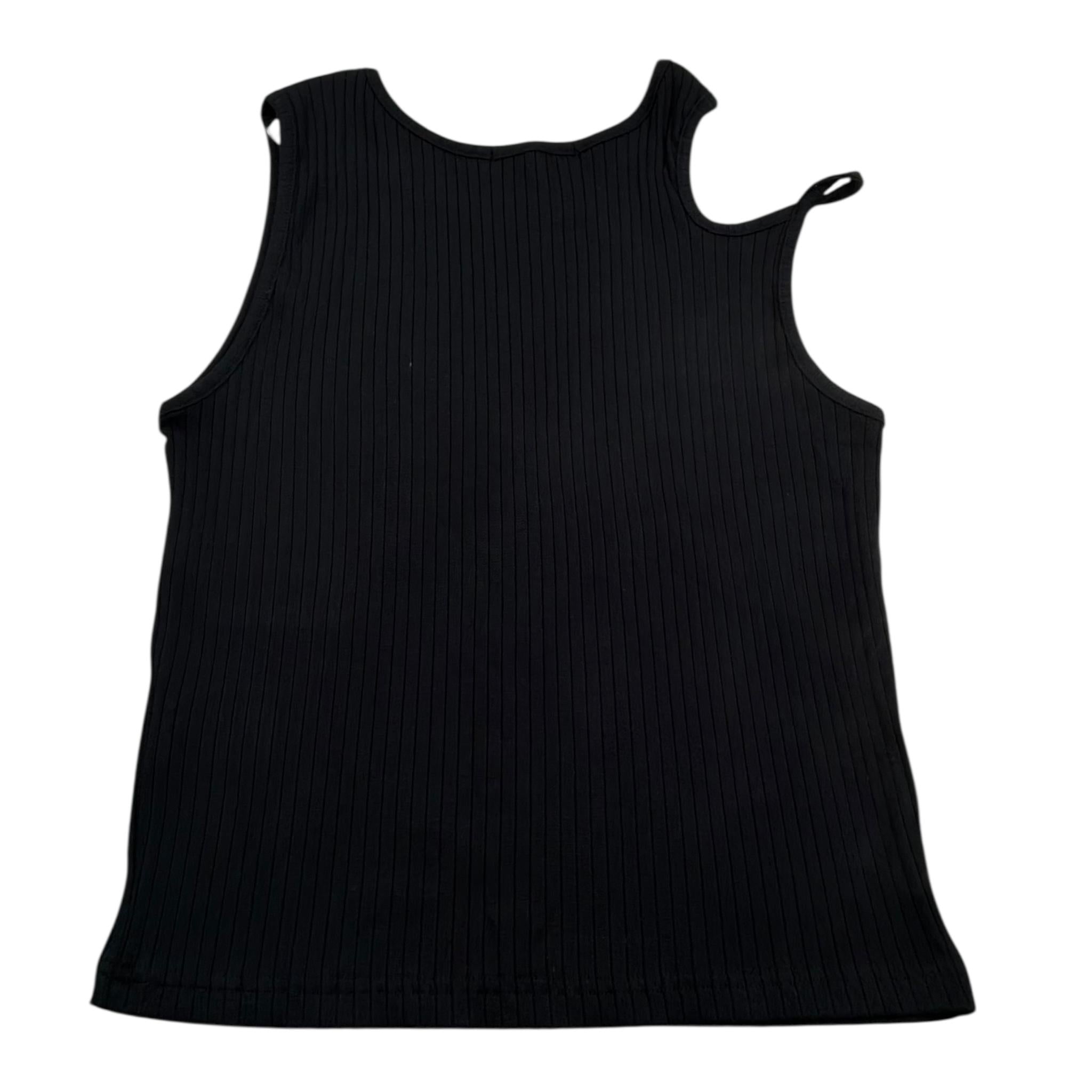 Hinnominate Canotta Tinta Unita con Logo per Bambina 3646M00078 NERO HINNOMINATE 