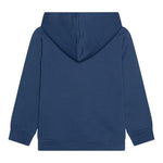 STELLA McCARTNEY felpa chiusa cn cappuccio tinta unita con stampa Blu per Neonato TV4P70 BLU STELLA McCARTNEY 