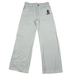 Moschino Jeans Tinta Unita Fantasia A Righe con Girovita Regolabile per Bambino HDP06X BIANCO MOSCHINO 