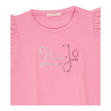 Liu Jo Abito Tinta Unita con Brillantini per Bambina KA5037XX ROSA LIU JO 