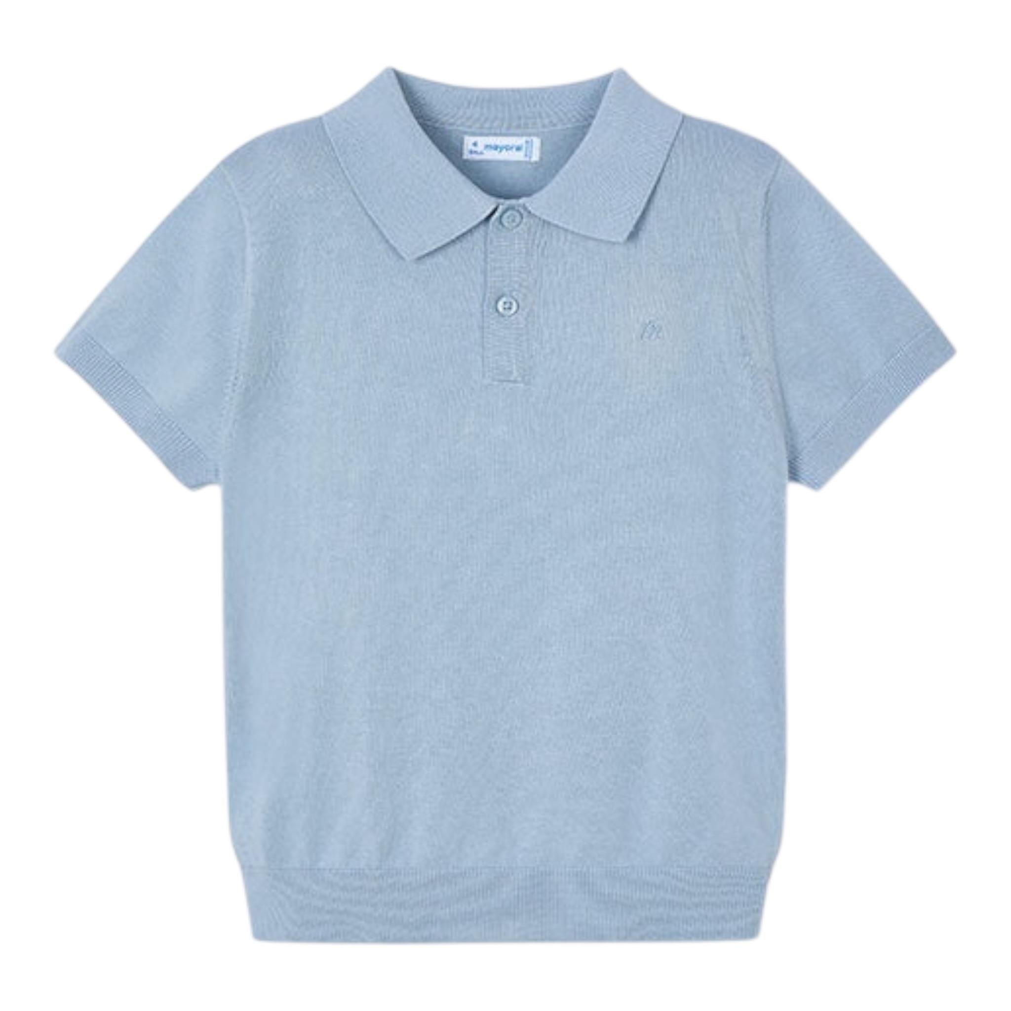 Mayoral Polo Mezza Manica Tinta Unita per Bambino 3104 POLVERE MAYORAL 