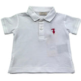 Trussardi Polo Mezza Manica Tinta Unita con Logo per Neonato TIP26002PO BIANCO TRUSSARDI 