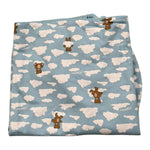 Moschino Coperta Tinta Unita con Stampa per Neonata MRB00F AZZURRO MOSCHINO 