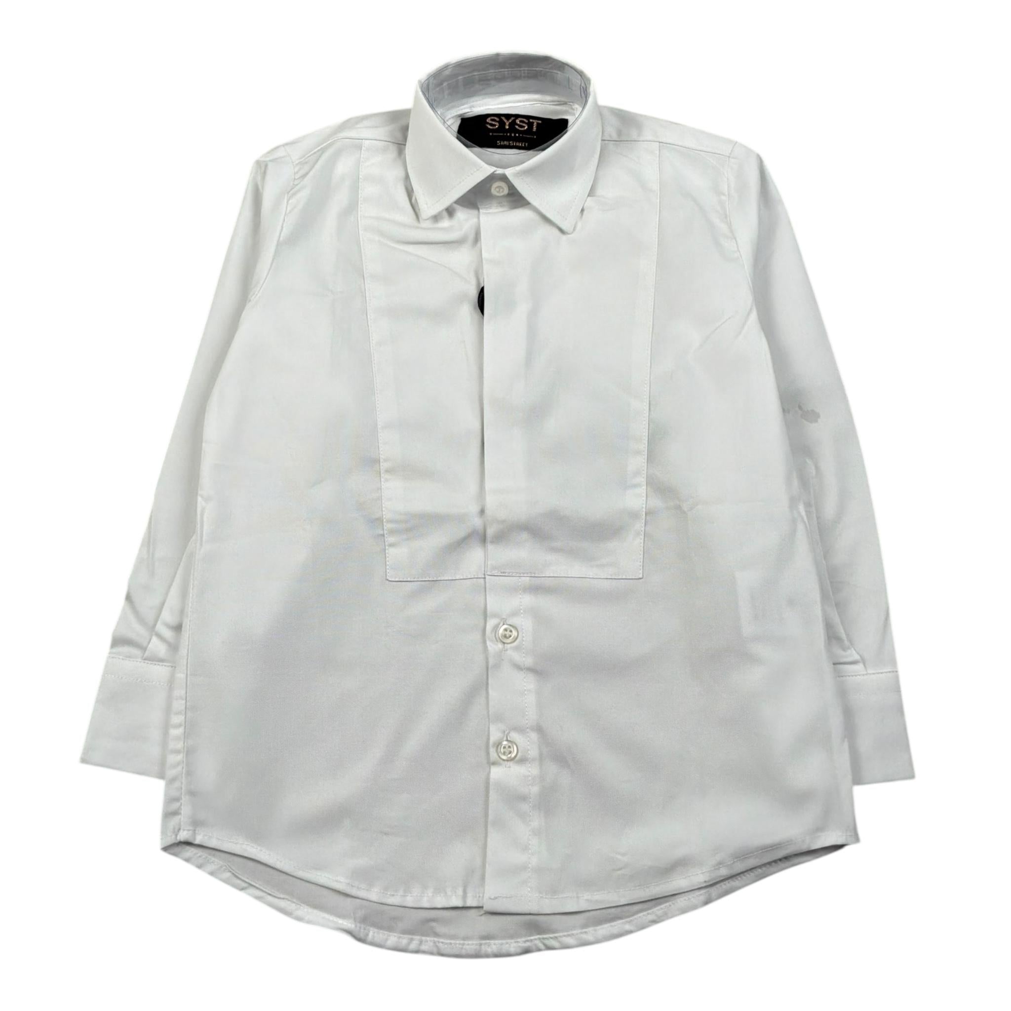Syst Camicia Manica Lunga Tinta Unita per Bambino CB2005 BIANCO SYST 