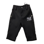 JOHN RICHMOND pantalone tinta unita con stampa Nero per Neonato RIA25108PA NERO JOHN RICHMOND 