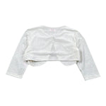 Isabel Coprispalle Tinta Unita con Trasparenze per Bambina ALE4435 BIANCO ISABEL 