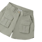 Sarabanda Short tinta unita con Girovita Regolabile Verde per Bambina 0B483 VERDE SARABANDA 