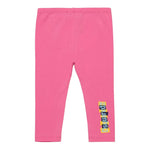 DSQUARED2 leggins tinta unita con logo Rosa per Neonata DQ2494 ROSA DSQUARED2 