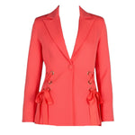 Fun & Fun Giacca Tinta Unita con Fiocchi per Bambina FNCJJK01082 CORALLO FUN & FUN 