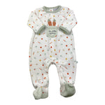 YATSI BABY tutina tinta unita con stampa Bianco per Neonato 24200309 BIANCO YATSI BABY 