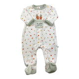 YATSI BABY tutina tinta unita con stampa Bianco per Neonato 24200309 BIANCO YATSI BABY 