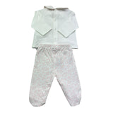 Le Bebe Completo 2 Pezzi Shirt-Ghettina Tinta Unita per Neonata LBG6291 BIANCO LE BEBE 