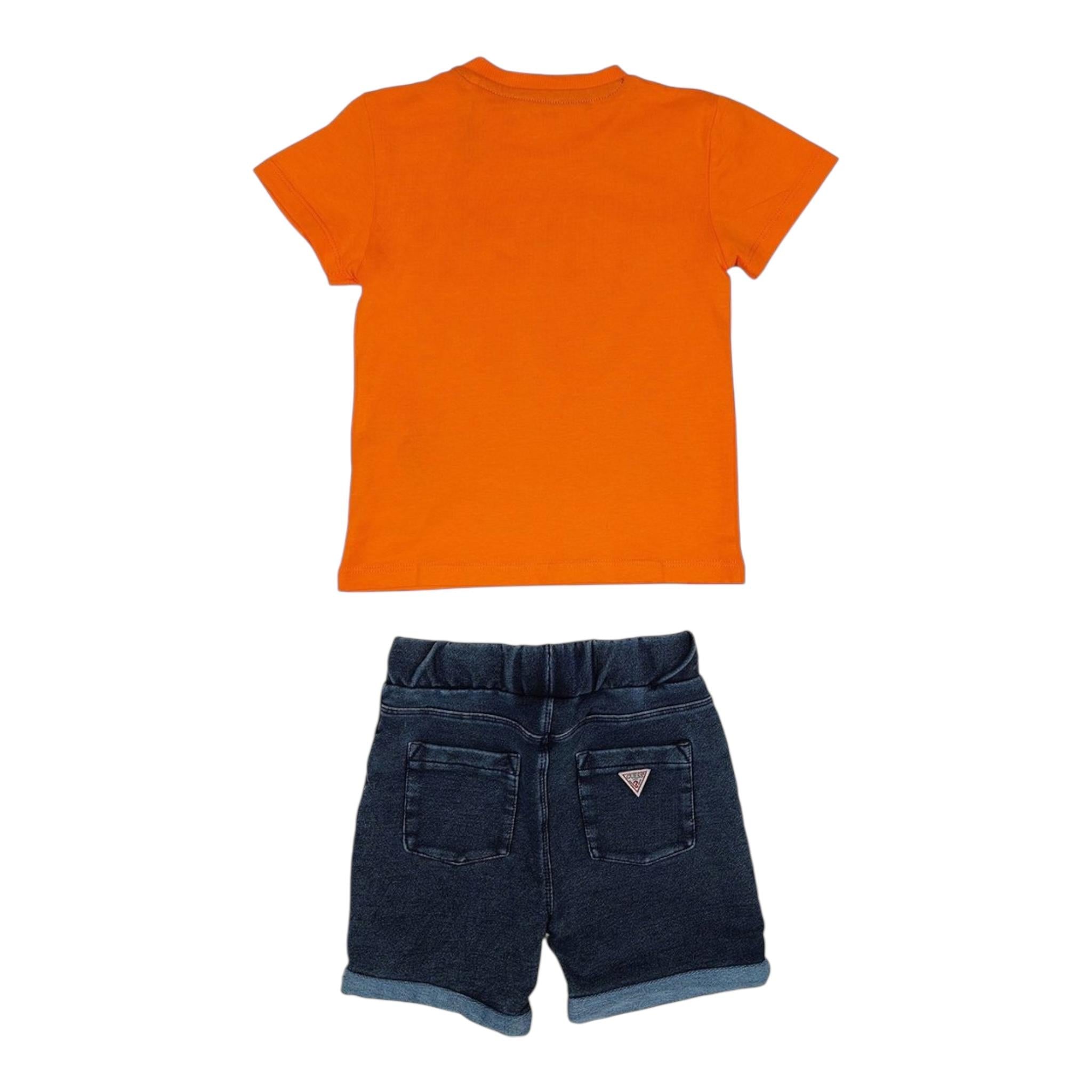 Guess Completo 2 Pezzi T-Shirt-Bermuda per Neonato I5GG15K8HM4 ARANCIONE GUESS 