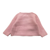 Isi Baby Cardigan In Filo Tinta Unita per Neonata SCCI127GFMM ROSA ISI BABY 