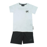 John Richmond Completo 2 Pezzi T-Shirt-Bermuda Tinta Unita per Bambino RBP25134CJXJ BIANCO/NERO JOHN RICHMOND 