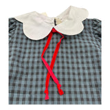 ILFAROBIMBI abito manica lunga fantasia quadri Grigio per Bambina GELSO GRIGIO ILFAROBIMBI 