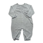 Le Coconne Tutina Tinta Unita con Applicazione Fiocco per Neonata LCN0586 GRIGIO LE COCONNE 