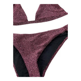 Plume Éthérée Costume 2 Pezzi Triangolo-Slip Tinta Unita per Bambina P09 VIOLA PLUME ÉTHÉRÉE 