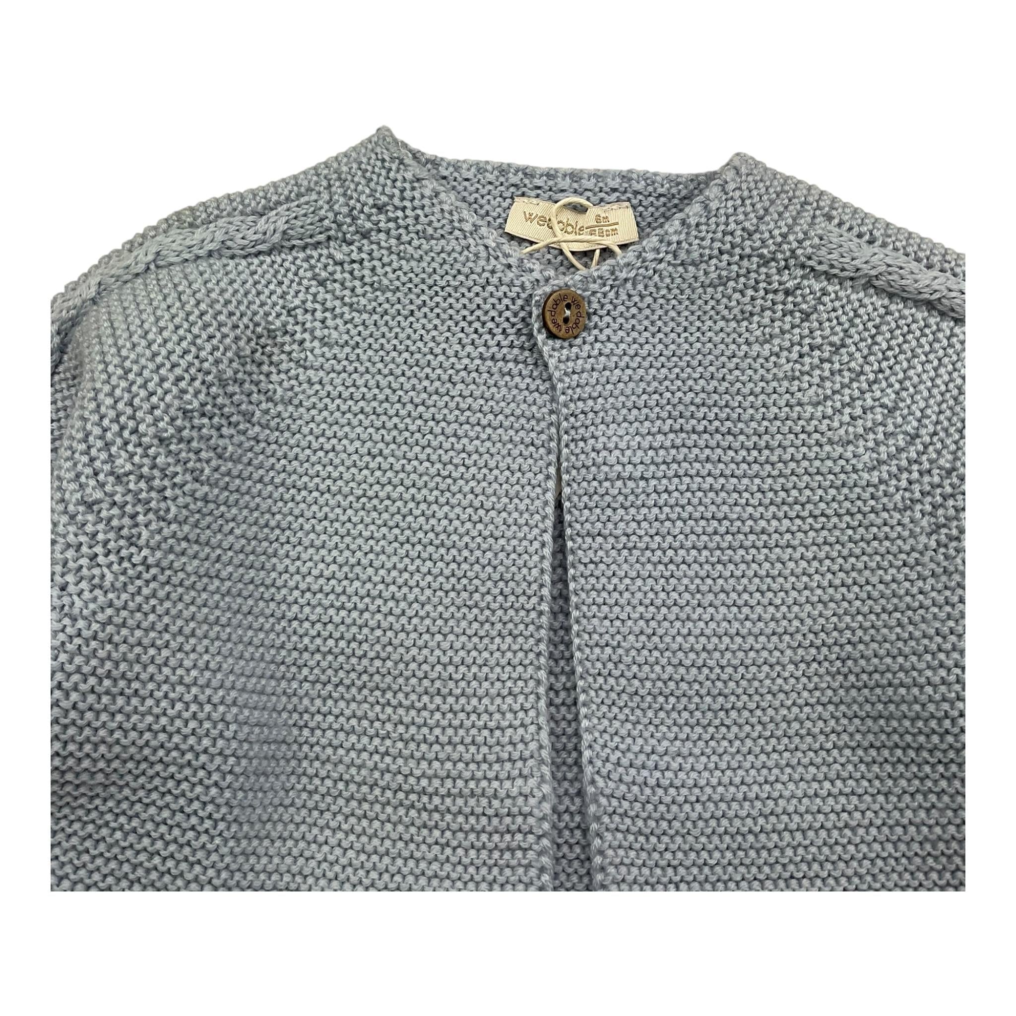 WEDOBLE cardigan tinta unita Azzurro per Neonato I2408308 AZZURRO WEDOBLE 
