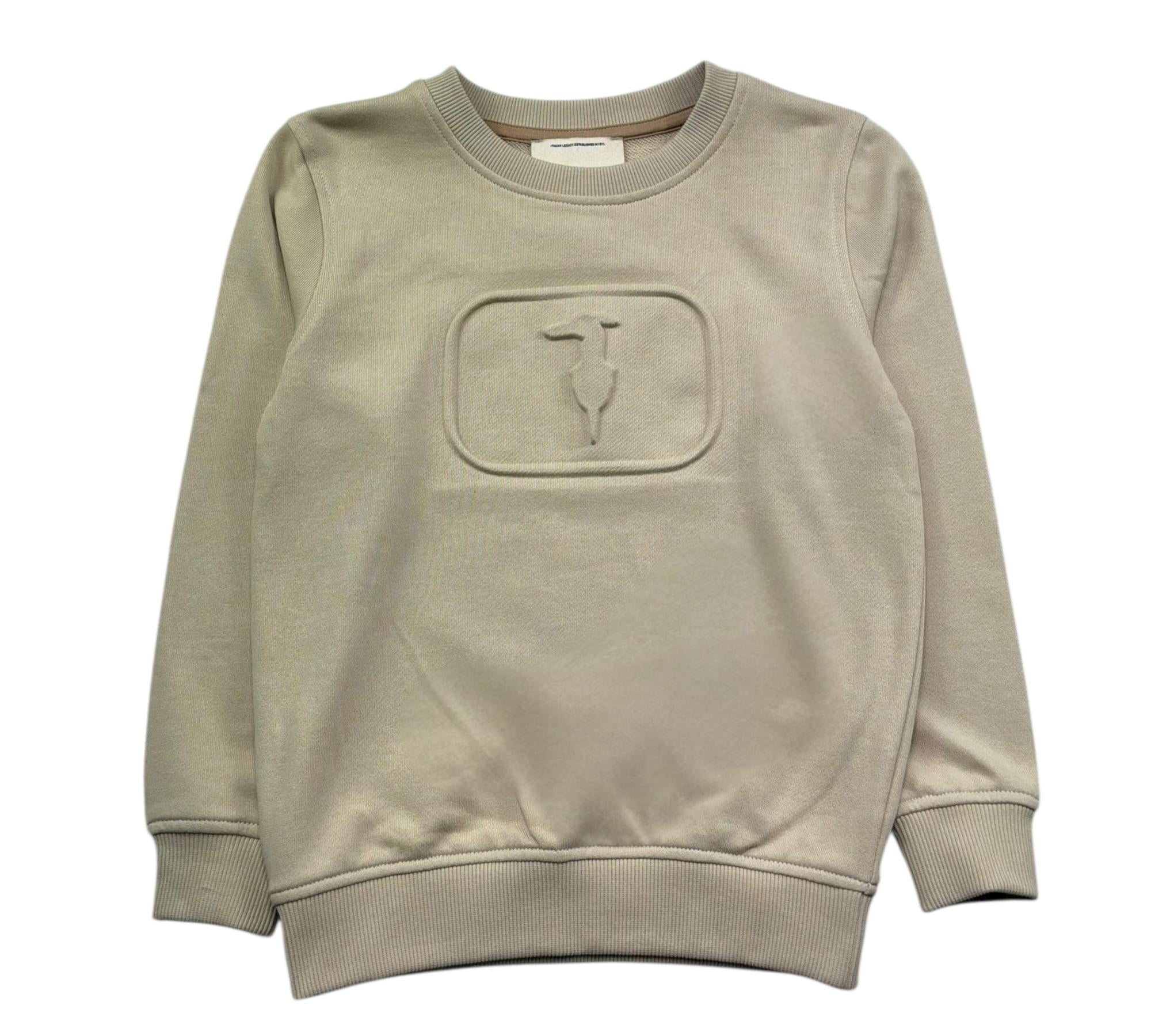 Trussardi Felpa Chiusa Girocollo Tinta Unita per Bambino TBP26157FE BEIGE TRUSSARDI 