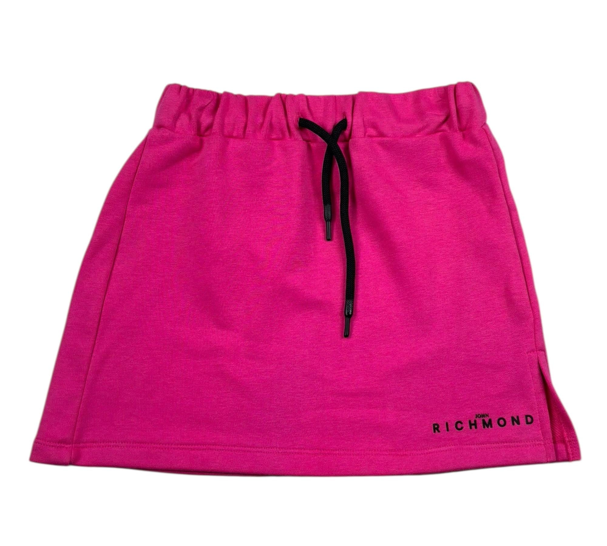 John Richmond Gonna Tinta Unita con Stampa per Bambina RGP26021GO FUXIA JOHN RICHMOND 