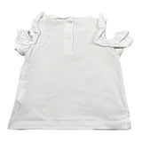 Sarabanda Top Tinta Unita con Balze per Neonata 0B310 BIANCO SARABANDA 