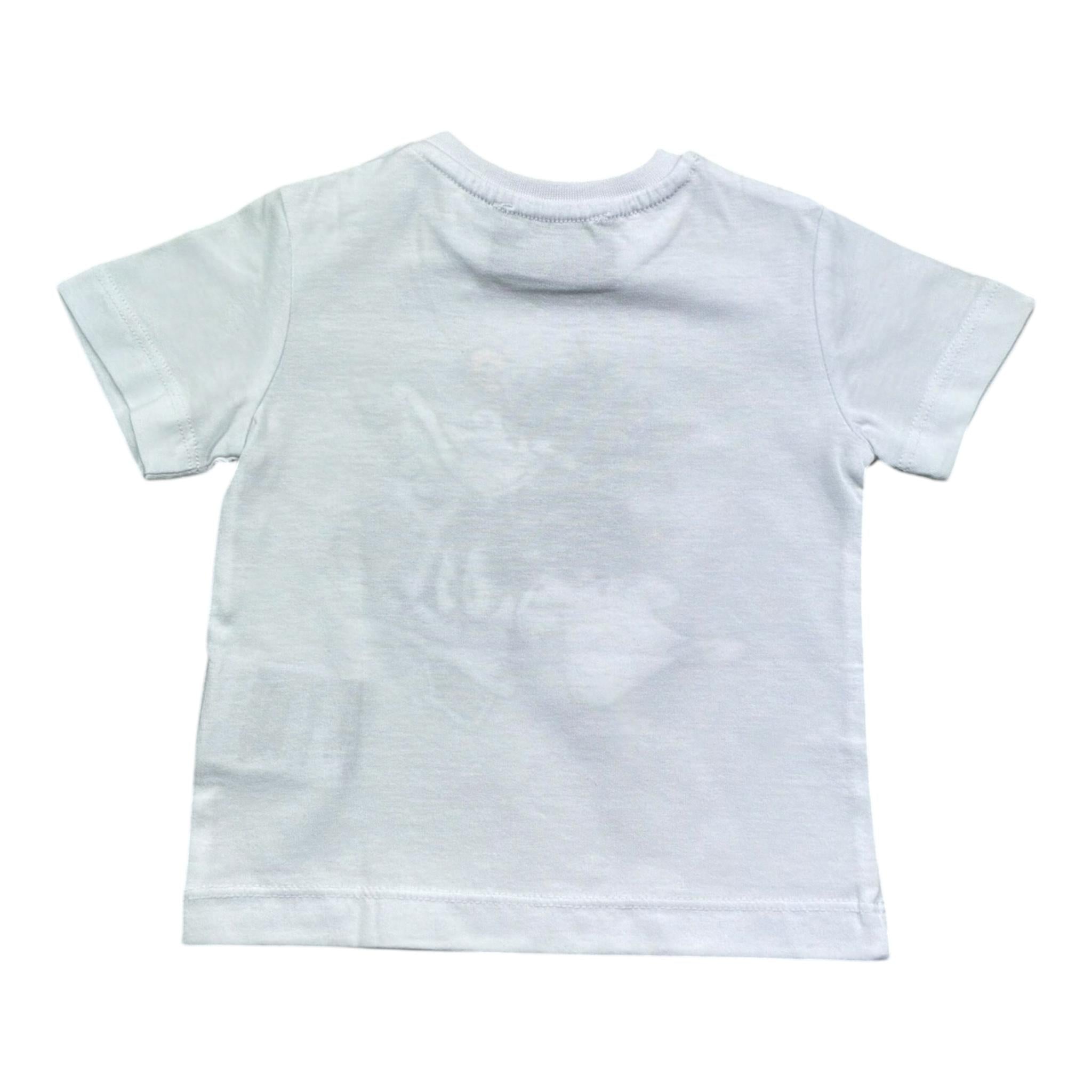 Iceberg T-Shirt Girocollo Tinta Unita con Stampa per Neonato TSICE5107BX BIANCO ICEBERG 