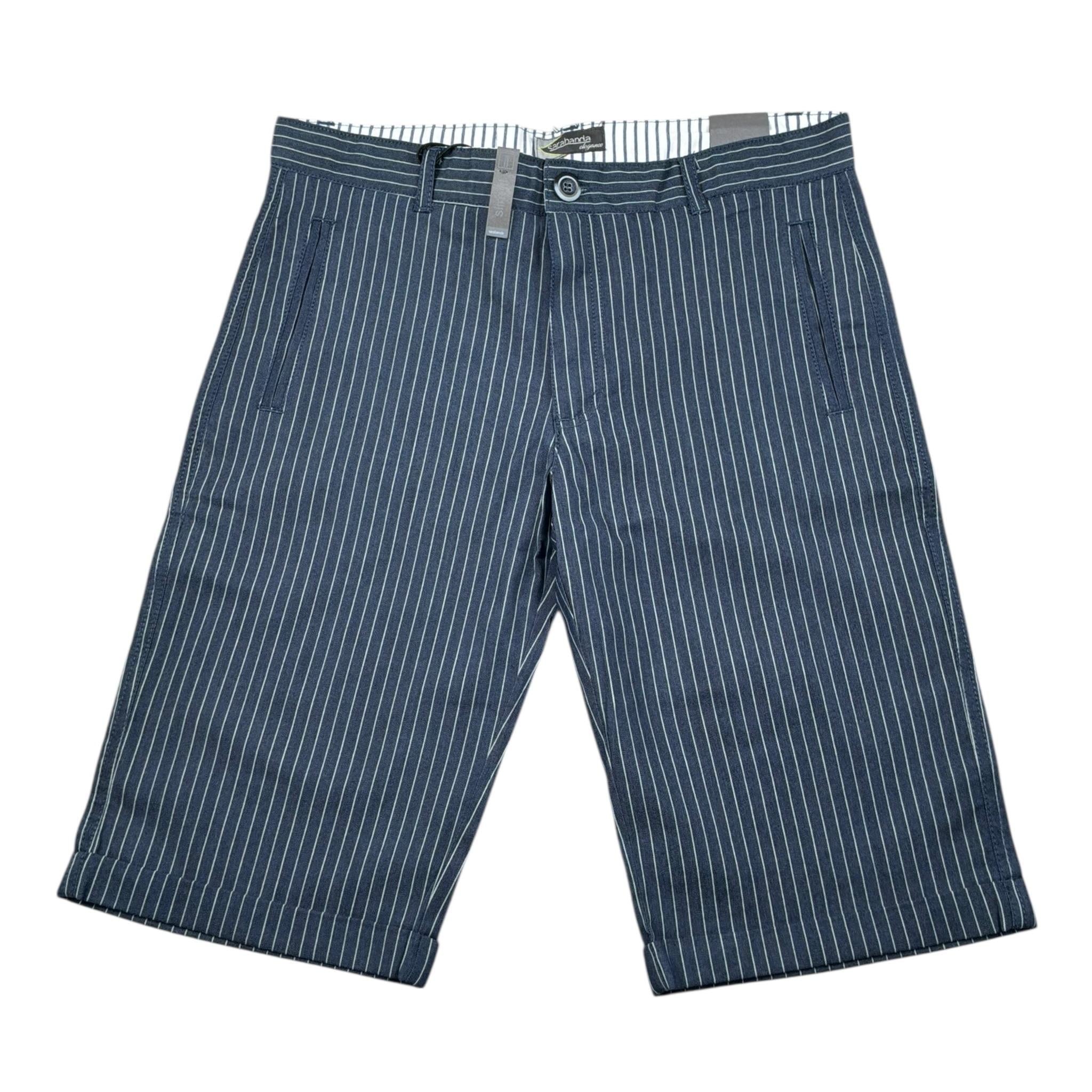 Sarabanda Bermuda Tinta Unita con Girovita Regolabile per Bambino 0W340 BLU SARABANDA 