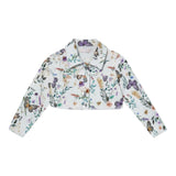 Liu Jo Giubbino Tinta Unita Stampa Fantasia Floreale per Bambina KA5059 BIANCO LIU JO 