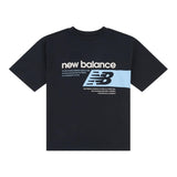 New Balance T-Shirt Girocollo Tinta Unita con Logo per Bambino LAKB0164 NERO NEW BALANCE 