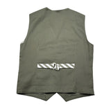 Over-D Gilet Bicolore con Fantasia A Righe per Bambino OK1564SGL BIANCO/VERDE OVER-D 