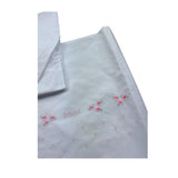 Le Bebe' Lenzuola Set 3 Pezzi Tinta Unita con Stampa per Neonata LBG6215 BIANCO LE BEBE' 