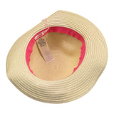 Billieblush Cappello Paglia Tinta Unita con Applicazioni per Bambina U20758 BEIGE BillIEBLUSH 