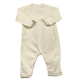 BAMBOOM+BABIES tutina manica lunga tinta unita con stampa in contrasto Panna per Neonato 702 PANNA BAMBOOM+BABIES 