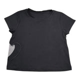 Liu Jo T-Shirt Girocollo Tinta Unita con Applicazione per Bambina GA5067XXXX NERO LIU JO 
