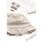 Mayoral Completo 3 Pezzi T-Shirt-Bermuda-Cappello per Neonato 11201 BIANCO MAYORAL 