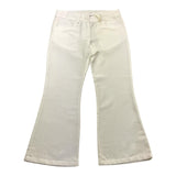 Little Bear Pantalone Tinta Unita Modello A Zampa per Bambina 8214 PANNA LITTLE BEAR 