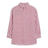 Dou Dou Camicia Tinta Unita con Fantasia A Righe per Bambina DW5P30XX BIANCO DOU DOU 